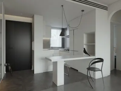 apartment interior scenes      3D model 7