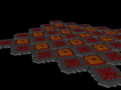 Tile Pavement 3D model