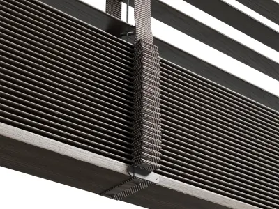 wooden blind 02 150 cm VOL 02 Low-poly 3D model