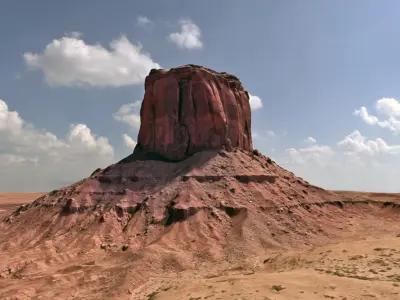 Monument Valley Mitchell Butte Multipurpose Terrain Model 3D model