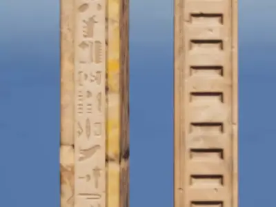 Egypt Pillar Low-poly 3D model
