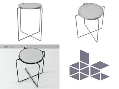 Side Table Free 3D model