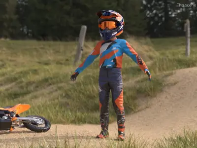  KTM Mini Cross Child Rider Muddy Orange 