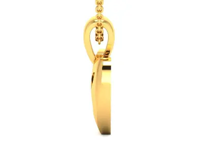 Women Heart Pendant 3dm STL OBJ FBX Render Details 3D print model order