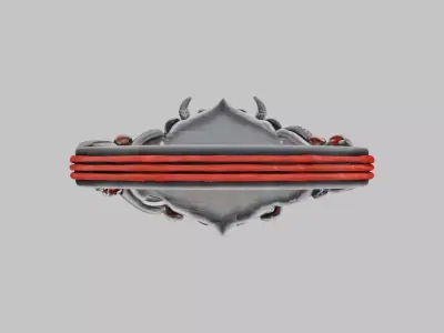 Sci-fi Ring Low-poly 3D model