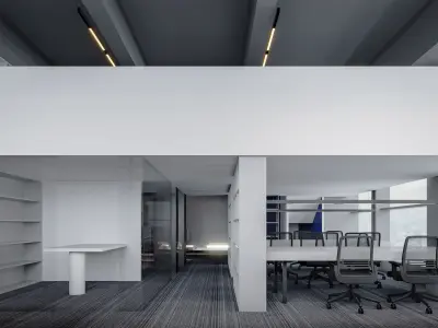 Minimalist Office 3D model