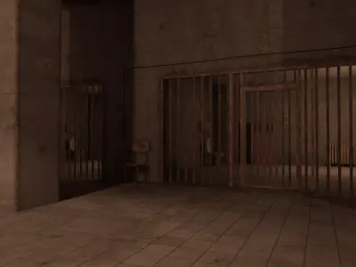 The Asylum Low-poly 3D model