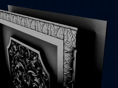 the door ornate 3D model