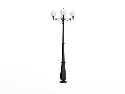 Street Lamp Low-poly 3D model 47