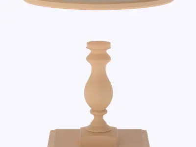 Table side vintage round 2  3D print model