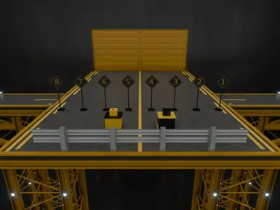 Squid Game Tug of War Map 3D model