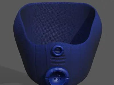 Gas mask helmet 3d model scifi Low-poly  Low-poly 3D model