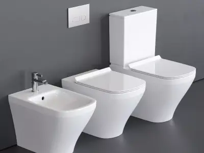 Duravit DuraStyle WC Low-poly 3D model
