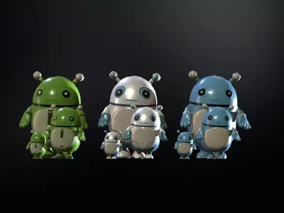 Minirobotic8Pack2 Low-poly 3D model