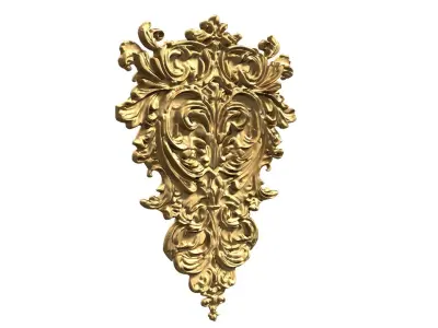 Classic carved decor ornament 477  3D print model purchase