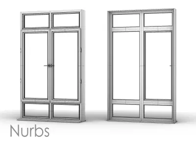 UPVC window with frame Free 3D model