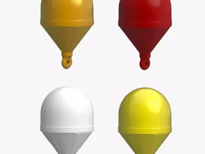 Sea Buoy Collection  3D Model Pack