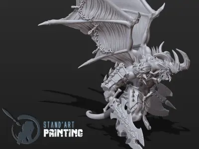 Hellbringer demon holding sword 3D model