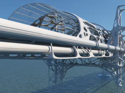 Future Bridge 01 3D model