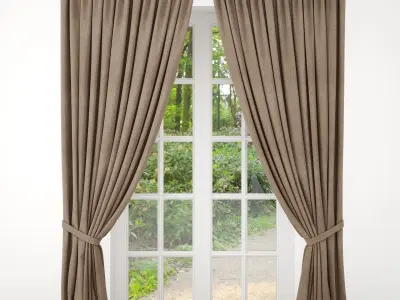 Curtain curtains 3D model