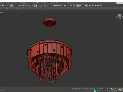 BOUND chandelier  Low-poly 3D model