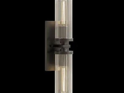 Andreas 2-Light Wall Sconce Low-poly 3D model