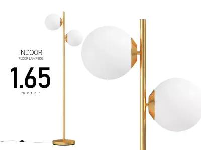 Double Globe Floor Lamp 3D model