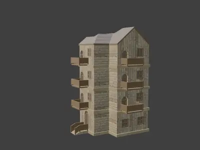 House Model 18 Low-poly 3D model