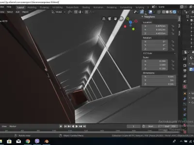 9 storey building 3D model