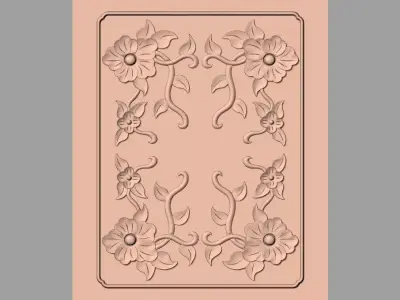 Woodworking CNC Router 3D Relief STL models used for artcam E449 3D model