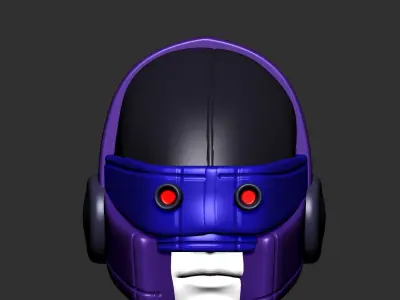 helmet high poly sculpt 3d printable ver 7 3D model 3D model 88