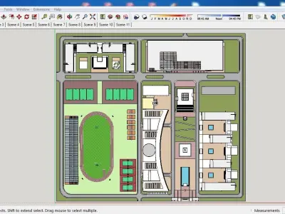 Sketchup School and University B3 3D model