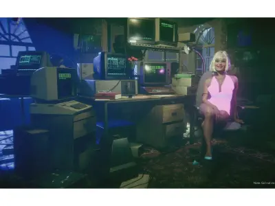 cyberpunk - Cyber Room Low-poly 3D model