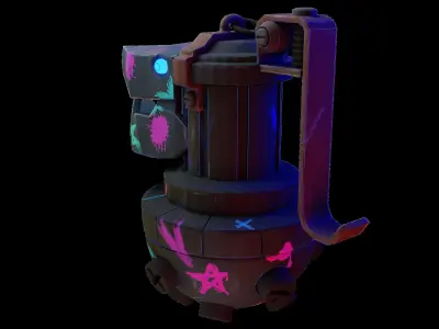 JInx Bomb  Low-poly 3D model