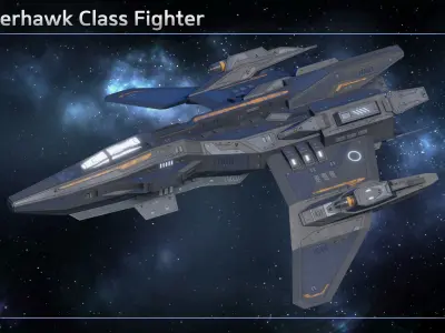 Spaceship Fighter Collection II 3D Model Pack