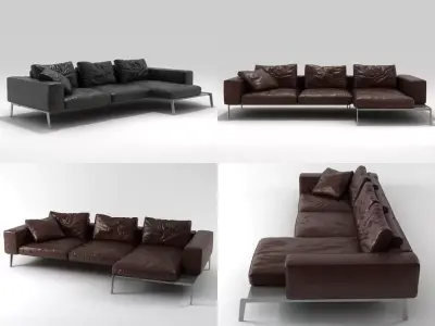 Lifesteel sofa 01 3D model