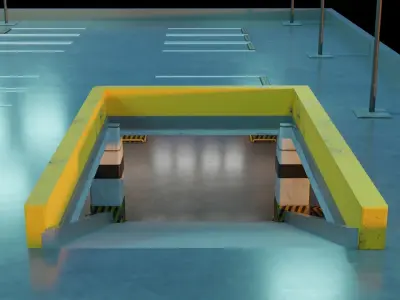 3D PARKING GARAGE MODEL 3D model