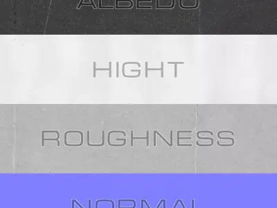 Asphalt 10 PBR  Low-poly 3D model