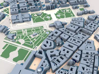 Burgtheater Vienna Austria 3D model