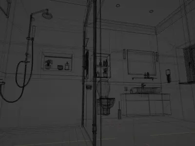 Bathroom 3D model 40