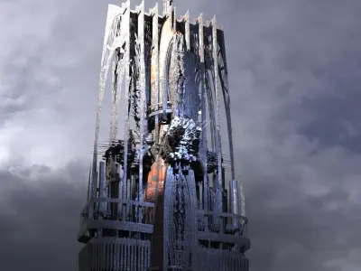 Sci Fi Fusion Emperor Elite Tower 4 3D model