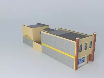 Row House 2 Free 3D model