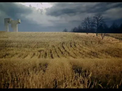 Chillida Praise The Horizon Third - Seventh 3D Scene 3D model