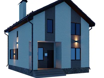 Cottage 1 house 3D model