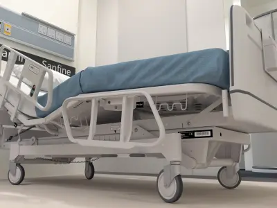  Medical Twin Bed Ward Beige 