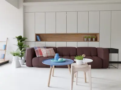 Modern interior design 3D model