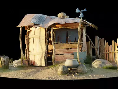 WOOD HOUSE  3D model