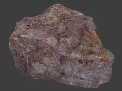 Cinder Debris Low-poly 3D model
