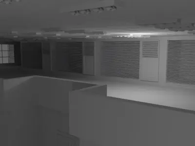 Hospital Interior No Material 3D model