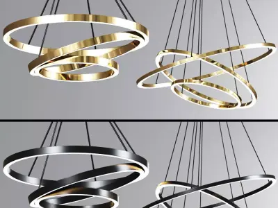 Ring Ceiling Pendant Chandelier 3D model